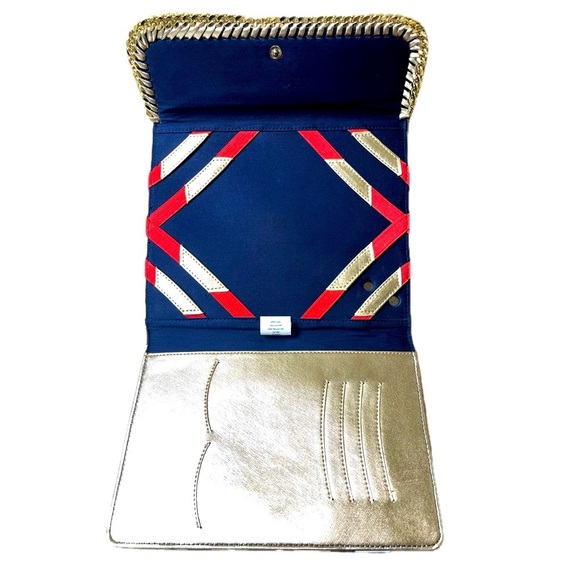 Lilly Pulitzer chain link iPad Tablet Case Treasure, Blue, White & Gold - Picture 7 of 10